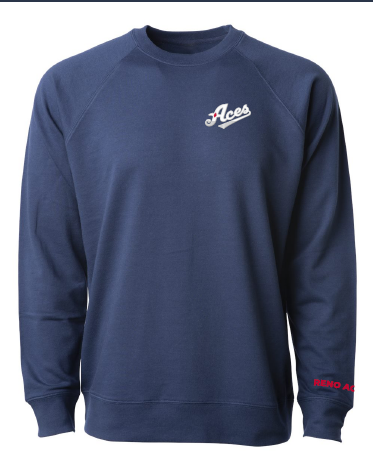 Reno Aces Men's Indigo Crew Neck