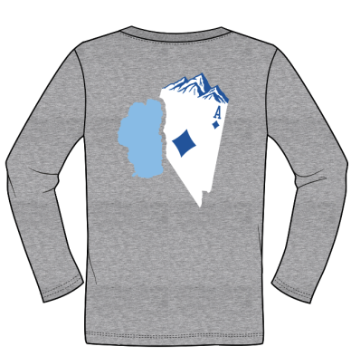 Reno Aces Gray Tahoe Long Sleeve Tee