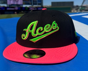 Reno Aces 9FIFTY Hot Pink N Green New Era Snapback Hat