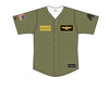 Military Appreciation Night Reno Aces Replica on field jerseys