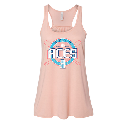 Reno Aces Ladies Flowy Peach Tank