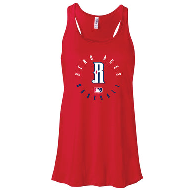 Reno Aces Ladies Red Flowy Tank