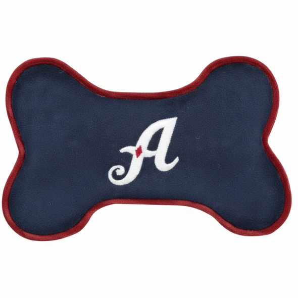 Bone-shaped squeak toy with 'A' logo and text 'Reno Aces'