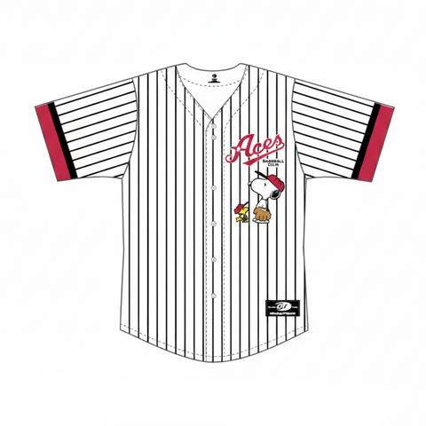 Reno Aces Stripped Snoopy Peanuts Theme Night Jersey